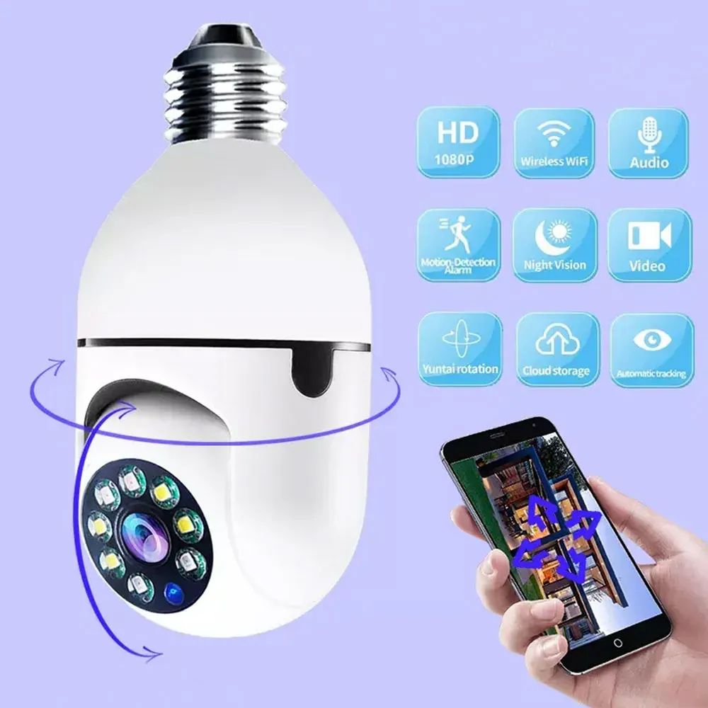 Foco C&aacute;mara de seguridad 360 grados